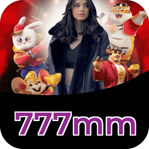 Interface do aplicativo 777mm mostrando jogos disponíveis no iOS e Android